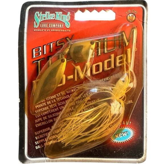 Strike King Bitsy Titanium Wire Pro Model Spinnerbait 1/8 oz Lure - Picture 1 of 2